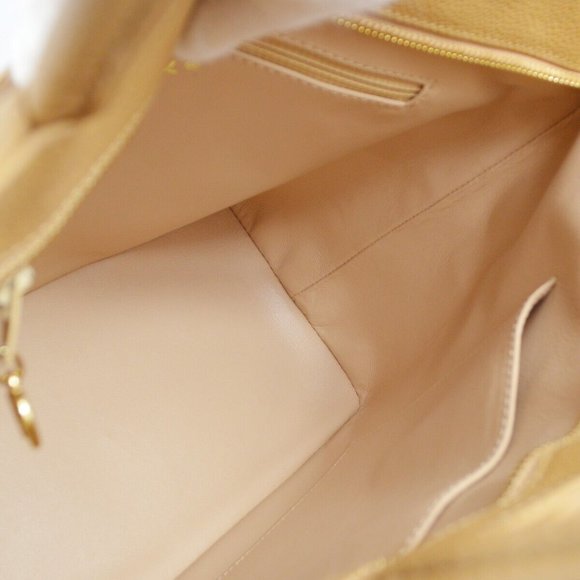 Chanel Beige Caviar Skin Medallion Tote Handbag - Picture 6 of 10